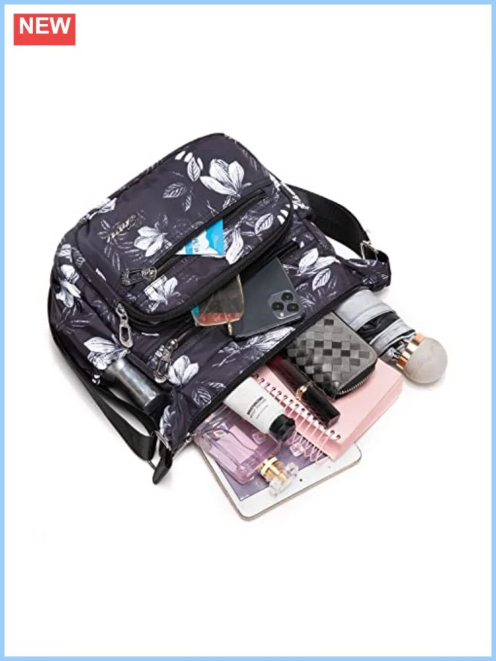 N/A floral crossbody
